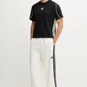 adidas t-shirt bawełniany Stadium męski kolor czarny z aplikacją JV7009