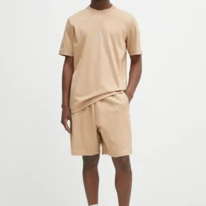 adidas t-shirt bawełniany x Z.N.E męski kolor beżowy z nadrukiem JW4737