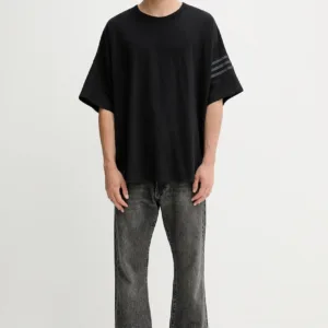 adidas Originals t-shirt bawełniany Neu C Tee męski kolor czarny gładki HZ3700