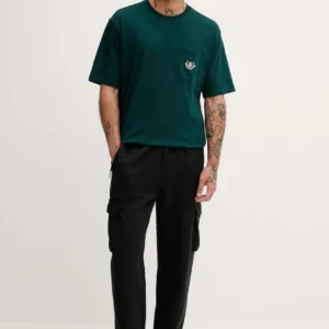 adidas Originals t-shirt bawełniany Mg Lo Ss T męski kolor zielony z aplikacją JY2990