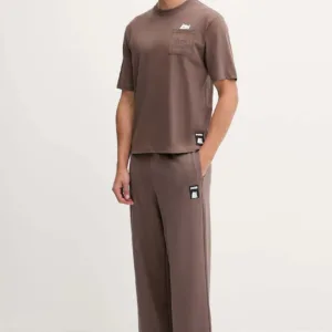 Puma x RIPNDIP t-shirt bawełniany męski kolor brązowy z nadrukiem 633779