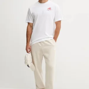 New Balance t-shirt bawełniany męski kolor biały z nadrukiem MT53931WT