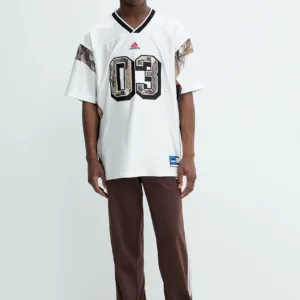 adidas Originals t-shirt OG Camo Fb Jers męski kolor biały wzorzysty KD6247