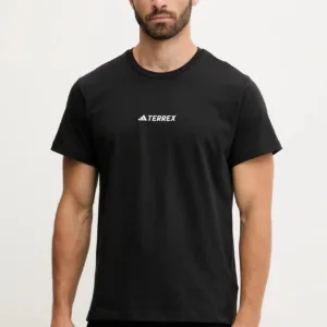 adidas TERREX t-shirt sportowy męski kolor czarny gładki JM6401