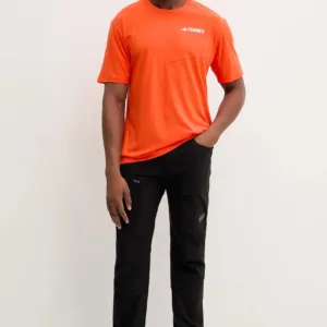 adidas TERREX t-shirt sportowy kolor pomarańczowy z nadrukiem JM7087