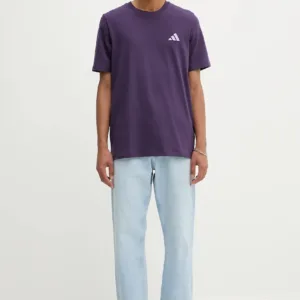 adidas t-shirt bawełniany x Mercedes męski kolor fioletowy z nadrukiem JX8814