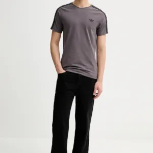 adidas Originals t-shirt Tight 3s męski kolor fioletowy z aplikacją JX1541