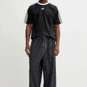 adidas Originals t-shirt Jacquard Jersey męski kolor czarny z nadrukiem JW5876