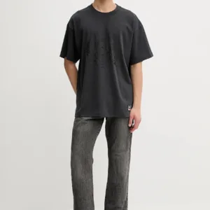 adidas Originals t-shirt bawełniany All Black męski kolor szary z nadrukiem KG4650