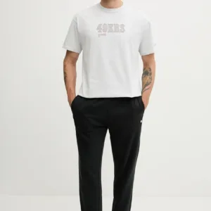 Nike t-shirt bawełniany Essential SS HeavyMax 90 męski kolor szary z nadrukiem 01AY-0BB-9B-9P7