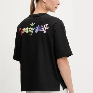 adidas Originals t-shirt Pride x Jeremy Scott kolor czarny z nadrukiem JY2011