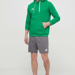 adidas Performance bluza Entrada 22 męska kolor zielony z kapturem gładka HI2141