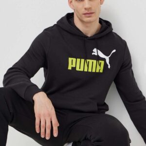 Puma bluza męska kolor czarny z kapturem 586765