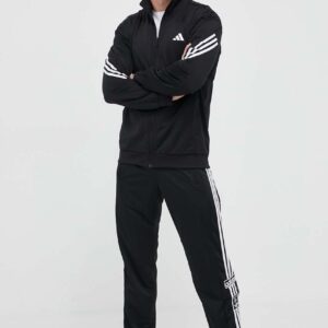 adidas Performance bluza treningowa 3-Stripes kolor czarny z nadrukiem HT7176