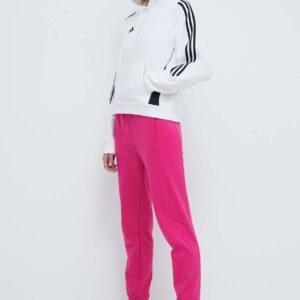 adidas Performance bluza dresowa Tiro24 kolor biały z kapturem z aplikacją IR7508