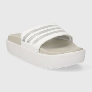 adidas klapki Adilette Platform damskie kolor biały na platformie IE9703