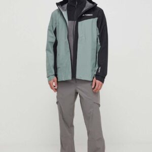 adidas TERREX kurtka przeciwdeszczowa Multi 2.5 L RAIN.RDY męska kolor zielony IN4770