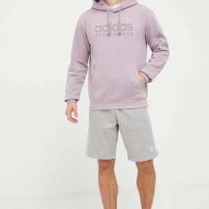 adidas Originals szorty bawełniane Adicolor 3-Stripes kolor szary melanżowe IU2340