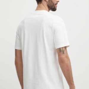 Puma t-shirt bawełniany MMQ męski kolor beżowy gładki 624009