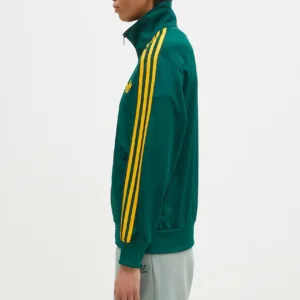 adidas Originals bluza Firebird damska kolor zielony wzorzysta JP2299