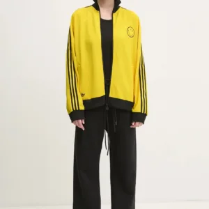 adidas Originals bluza X Smiley damska kolor żółty z aplikacją JD2737