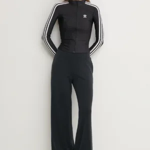 adidas Originals bluza 3S SLIM TT damska kolor czarny wzorzysta JD5025