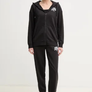 Puma bluza damska kolor czarny z kapturem z nadrukiem 685033