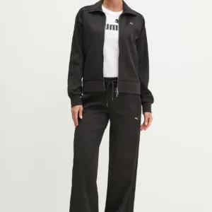 Puma bluza damska kolor czarny gładka 629937