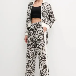 Puma bluza damska kolor beżowy wzorzysta 632342