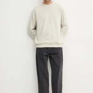 adidas Originals bluza bawełniana Essential męska kolor beżowy gładka JD3304