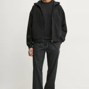 adidas Originals bluza bawełniana Essential męska kolor czarny z kapturem gładka JC9579