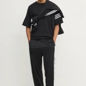 adidas Originals bluza BAGGY HOODIE męska kolor czarny z kapturem wzorzysta JC6251