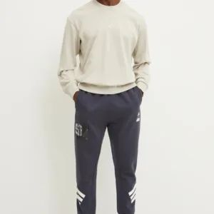 adidas bluza bawełniana ALL SZN męska kolor beżowy gładka JI6386
