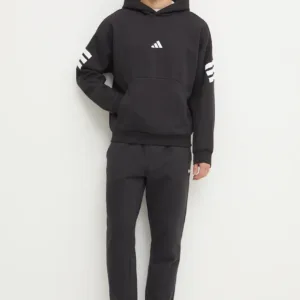 adidas bluza Future Icons męska kolor czarny z kapturem z nadrukiem JD4838