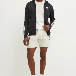 adidas bluza 3-Stripes męska kolor czarny wzorzysta JI8816