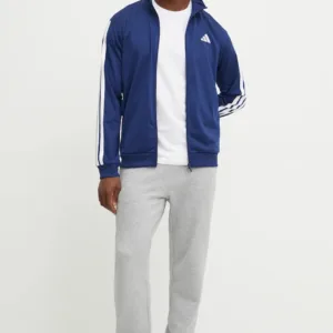 adidas bluza 3-Stripes męska kolor granatowy z aplikacją JI8817