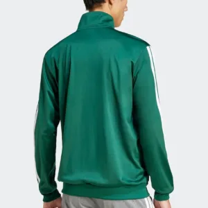 adidas bluza 3-Stripes męska kolor zielony z aplikacją JI8821