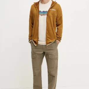 adidas TERREX bluza sportowa Xperior kolor zielony z kapturem gładka JC9607