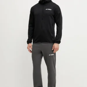 adidas TERREX bluza sportowa Xperior kolor czarny z kapturem gładka JE1346