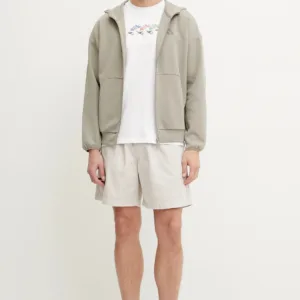 adidas bluza Future Icons męska kolor zielony z kapturem z nadrukiem JD4947