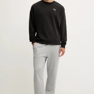 Puma bluza bawełniana męska kolor czarny gładka 629650