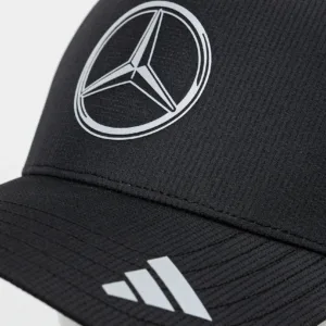 adidas czapka z daszkiem x Mercedes kolor czarny z nadrukiem JX1419