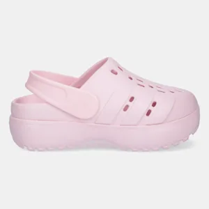 adidas klapki Adilette Clog Platform damskie kolor różowy JR2626