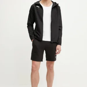 Puma kurtka treningowa teamRISE kolor czarny przejściowa 657396