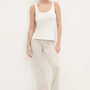 adidas legginsy Essentials damskie kolor beżowy gładkie JD3072