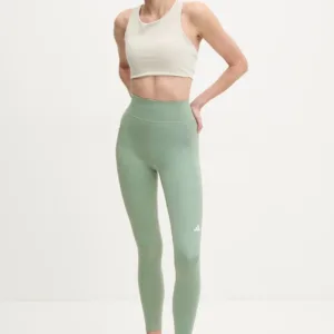 adidas Performance legginsy do biegania Own The Run kolor zielony gładkie JI5672