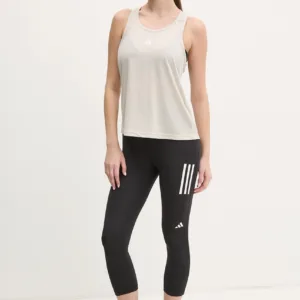 adidas Performance legginsy do biegania Own The Run kolor czarny z nadrukiem IS9918