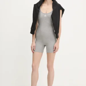 adidas Originals kombinezon Essential kolor szary z dekoltem okrągłym JD1464