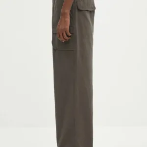 adidas Originals spodnie bawełniane P Ess C Pt męskie kolor zielony proste JD3339