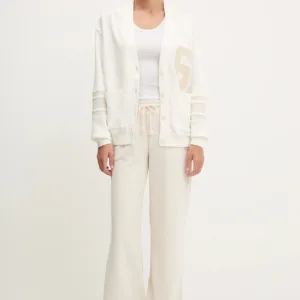 New Balance bluza damska kolor beżowy z nadrukiem WT51515SST